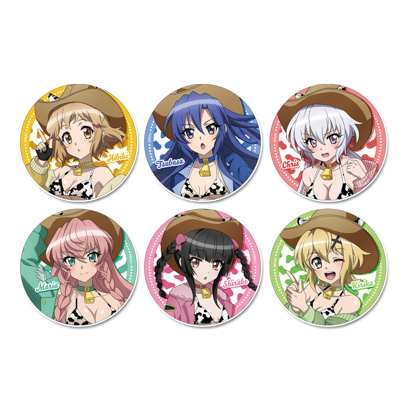 戦姫絶唱シンフォギアXV_描き下ろし トレーディング缶バッジ カウガールver.【コンプリートBOX／6個入り】