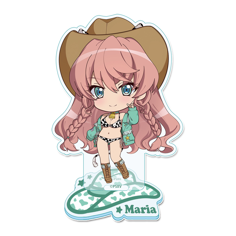 戦姫絶唱シンフォギアXV_ぷちちょこアクリルスタンド【マリア・カデンツァヴナ・イヴ】カウガールver.