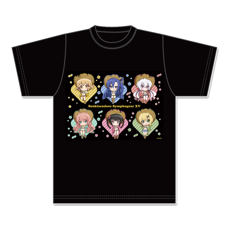 戦姫絶唱シンフォギアXV_ぷちちょこグラフィックTシャツ カウガールver.