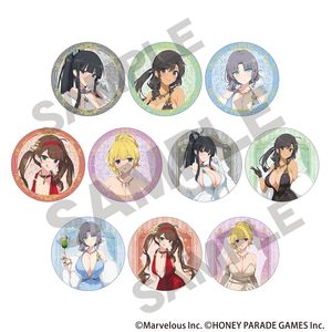 シノビマスター 閃乱カグラ NEW LINK_トレーディンググリッター缶バッジ　【コンプリートBOX／10個入り】