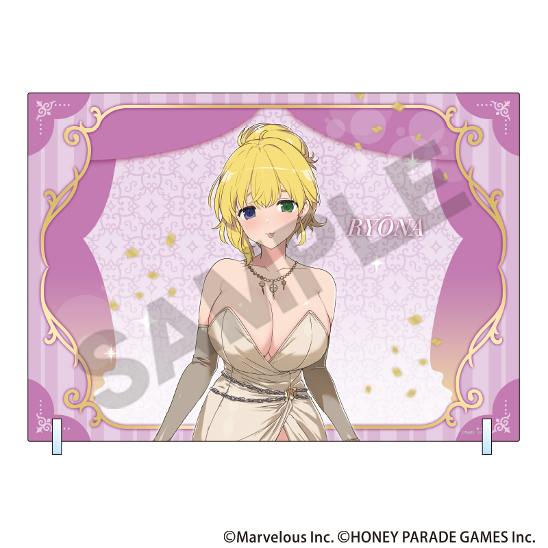 シノビマスター 閃乱カグラ NEW LINK_A4アクリルパネル　両奈　パーティードレス