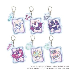 遊☆戯☆王5D's×サンリオキャラクターズ_パーツ付きアクリルキーホルダー01/コンプリートセット(全6種)(コラボイラスト)【BOX/6個入り】