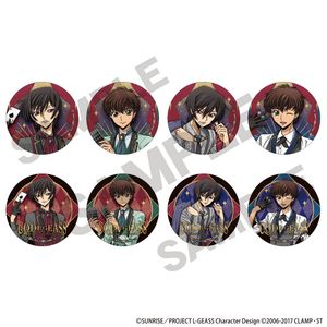 コードギアス 反逆のルルーシュ_トレーディンググリッター缶バッジ カジノ 【コンプリートBOX／8個入り】