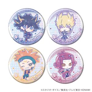 遊☆戯☆王5D's Design produced by Sanrio_ホログラム缶バッジ(65ｍｍ)01/コンプリートセット(全4種)(コラボイラスト)【BOX/4個入り】