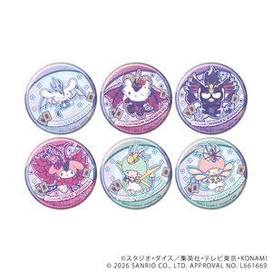 遊☆戯☆王5D's×サンリオキャラクターズ_ホログラム缶バッジ(65mm)01/コンプリートセット(全6種)(コラボイラスト)【BOX/6個入り】