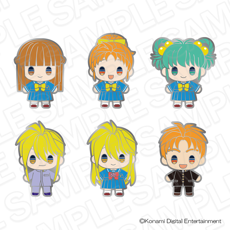 ときめきメモリアル_ピンズバッジ C　【OPP／6個入り】【コンプリート】