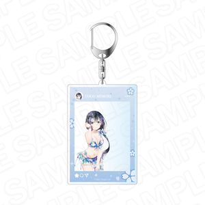 結城友奈は勇者である 大満開の章_SNS風アクリルキーホルダー PALE TONE series 東郷美森 桜水着 ver.