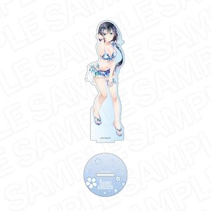 結城友奈は勇者である 大満開の章_ホログラムデカアクリルスタンド PALE TONE series 東郷美森 桜水着 ver.