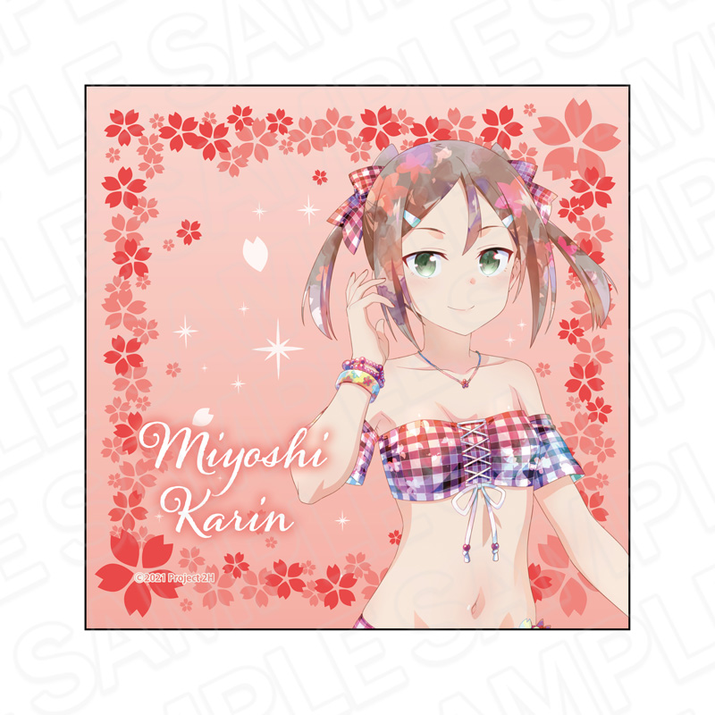 結城友奈は勇者である 大満開の章_マイクロファイバー PALE TONE series 三好夏凜 桜水着 ver.