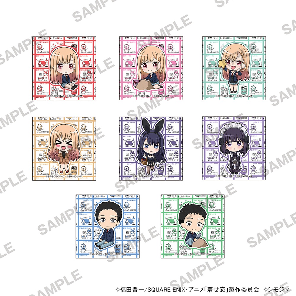 その着せ替え人形は恋をする Season 2_スクエア缶バッジ シモジマコラボVer.【BOX／8個入り】【コンプリートBOX】