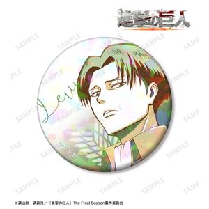 진격의 거인_ 리바이 컬러 팔레트 Ver. 75mm 홀로그램 캔 배지