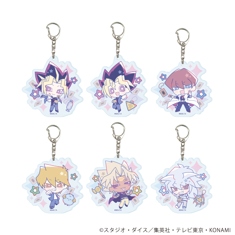 遊☆戯☆王デュエルモンスターズ Design produced by Sanrio_アクリルキーホルダー01/コンプリートセット(全6種)(コラボイラスト)【コンプリートセット／6個入り】