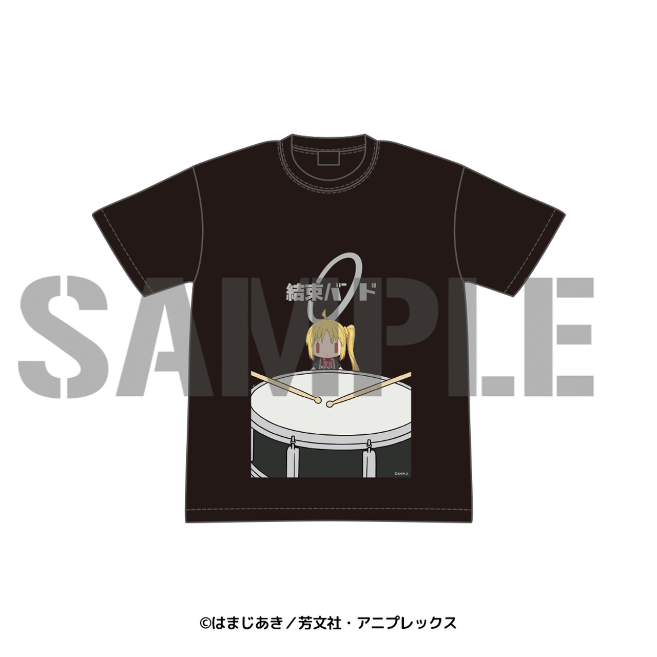 ぼっち・ざ・ろっく！_サイズL_演奏している気分になれるかも？Tシャツ 伊地知虹夏