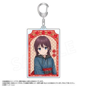 ガールズバンドクライ_描き下ろし和装デニムver.　スクエアキーホルダー　A　井芹 仁菜