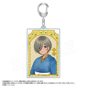 ガールズバンドクライ_描き下ろし和装デニムver.　スクエアキーホルダー　E　ルパ