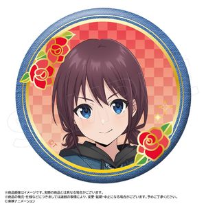 ガールズバンドクライ_描き下ろし和装デニムver.　BIG箔押し缶バッジ　A　井芹 仁菜