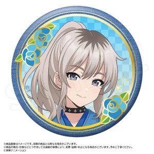 ガールズバンドクライ_描き下ろし和装デニムver.　BIG箔押し缶バッジ　B　河原木 桃香