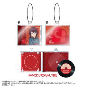 ガールズバンドクライ_描き下ろし和装デニムver.　ミニCDキーホルダー　A　井芹 仁菜