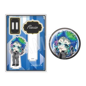 グノーシア_アクリルフォトプロップス&グリッター缶バッジセット 黒スーツVer. ラキオ