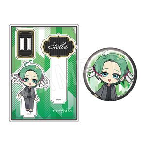 グノーシア_アクリルフォトプロップス&グリッター缶バッジセット 黒スーツVer. ステラ