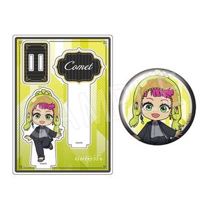 グノーシア_アクリルフォトプロップス&グリッター缶バッジセット 黒スーツVer. コメット