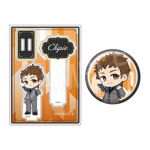 グノーシア_アクリルフォトプロップス&グリッター缶バッジセット 黒スーツVer. シピ