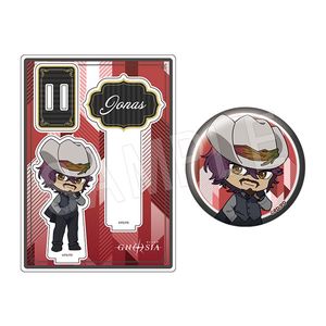 グノーシア_アクリルフォトプロップス&グリッター缶バッジセット 黒スーツVer. ジョナス