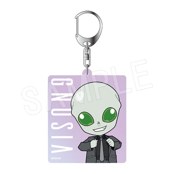 グノーシア_オーロラアクリルキーホルダー 黒スーツVer. しげみち