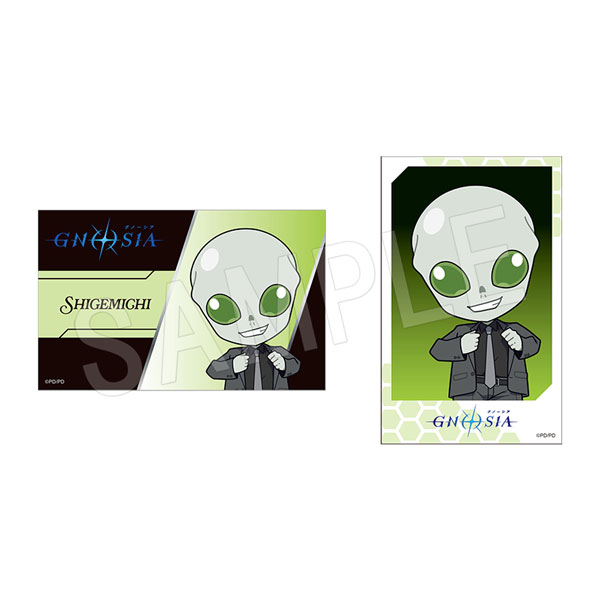 グノーシア_イラストカード2枚セット 黒スーツVer. しげみち