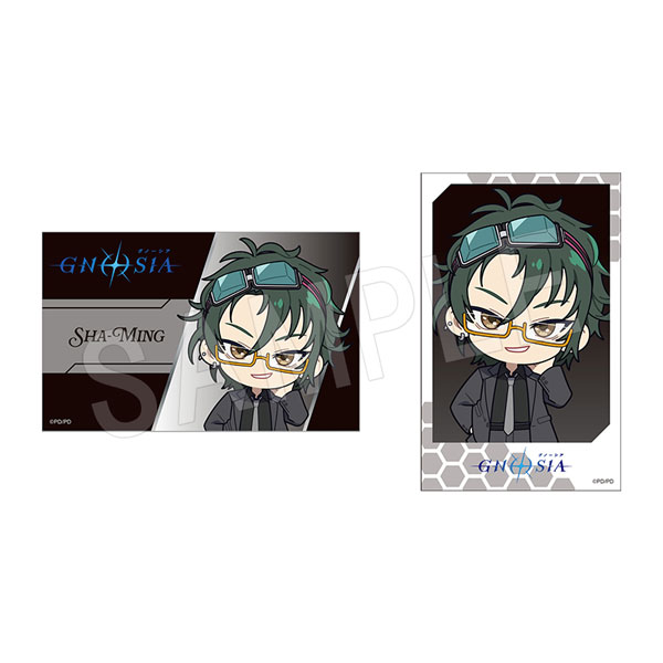 グノーシア_イラストカード2枚セット 黒スーツVer. 沙明