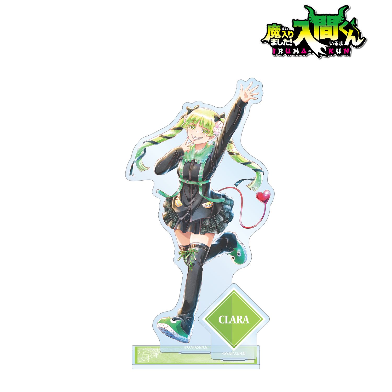 魔入りました！入間くん_描き下ろし ウァラク・クララ ブラックコーデver. Ani-Art aqua label パーツ付きBIGアクリルスタンド