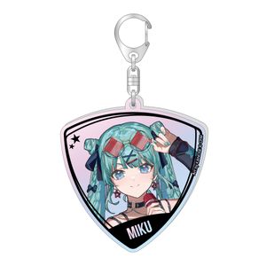 初音ミク ドン・キホーテフェア2025_ピック型オーロラアクリルキーホルダー バンドver. 初音ミク
