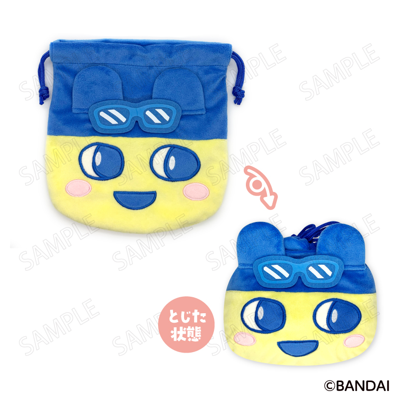 たまごっち_エンジョイ!トラベル フェイス巾着 A:まめっち