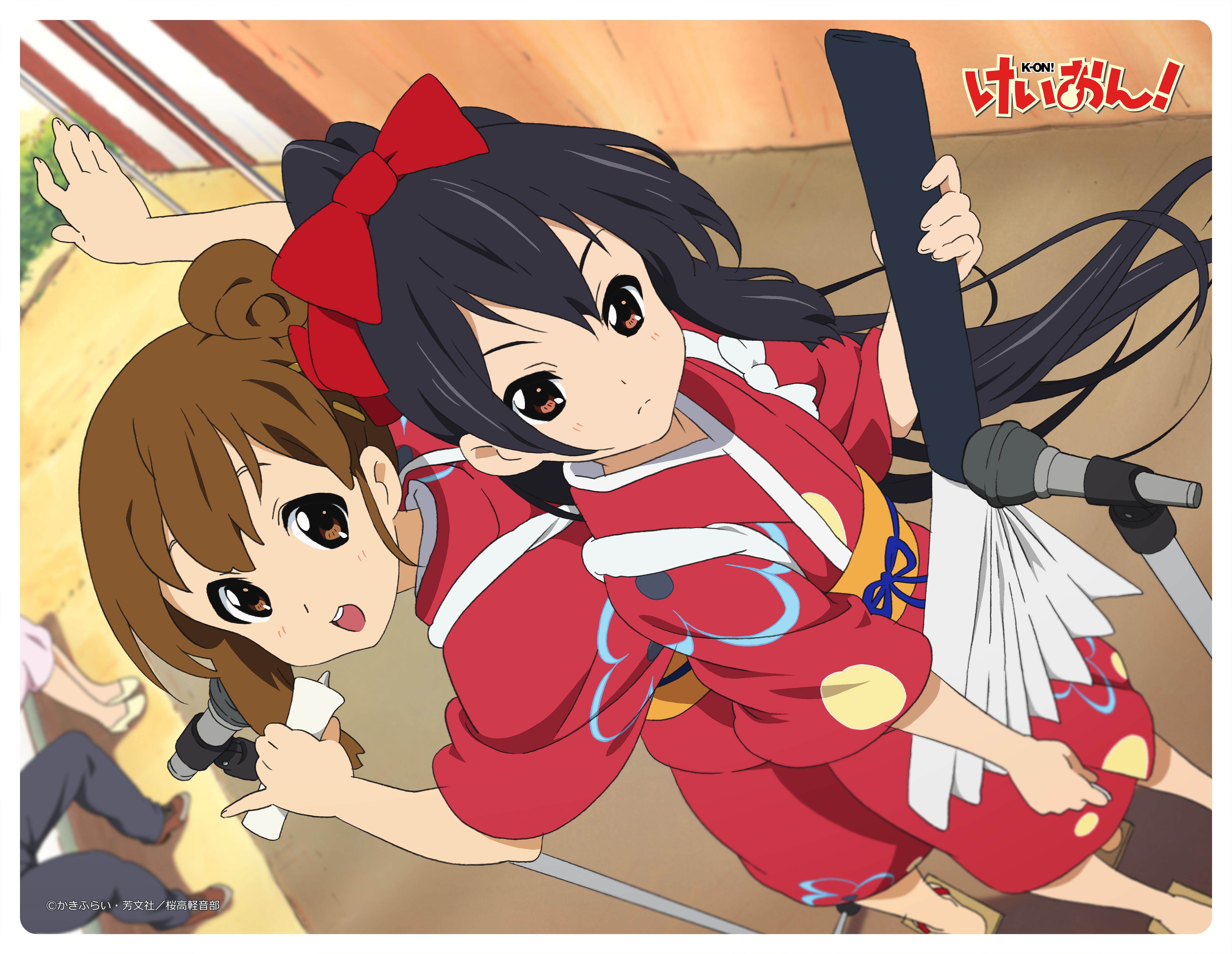 けいおん！_大判ラバーマット（ゆい・あず）　