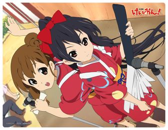 けいおん！_大判ラバーマット（ゆい・あず） | けいおん！公式グッズ