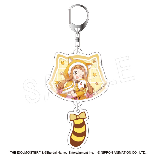 アイドルマスター シンデレラガールズ×ラスカル_しっぽ付き2連アクリルキーホルダー 市原仁奈