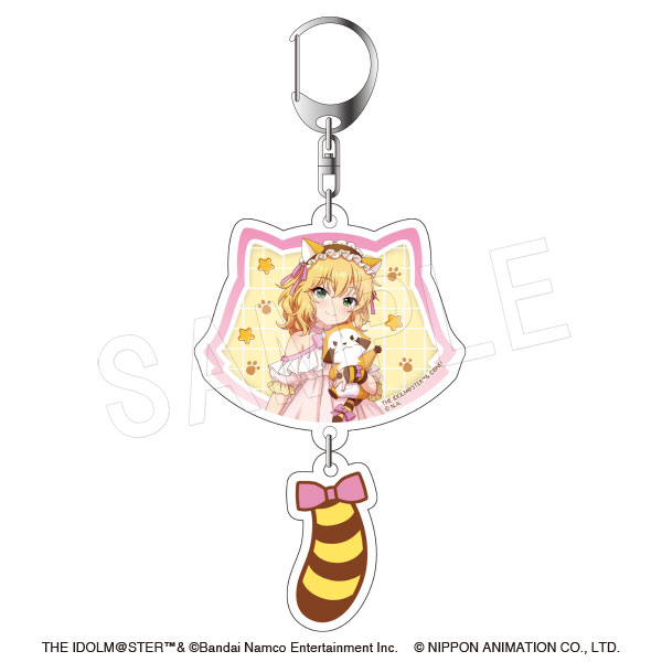 アイドルマスター シンデレラガールズ×ラスカル_しっぽ付き2連アクリルキーホルダー 櫻井桃華