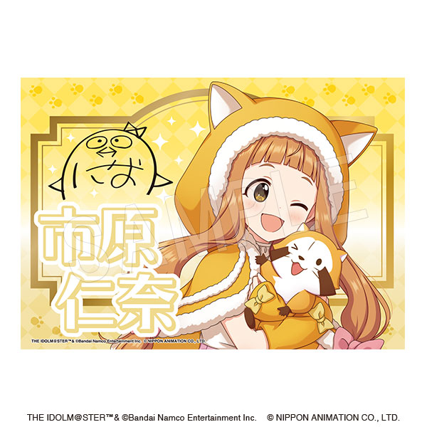 アイドルマスター シンデレラガールズ×ラスカル_サイン入り 応援垂れ幕 市原仁奈