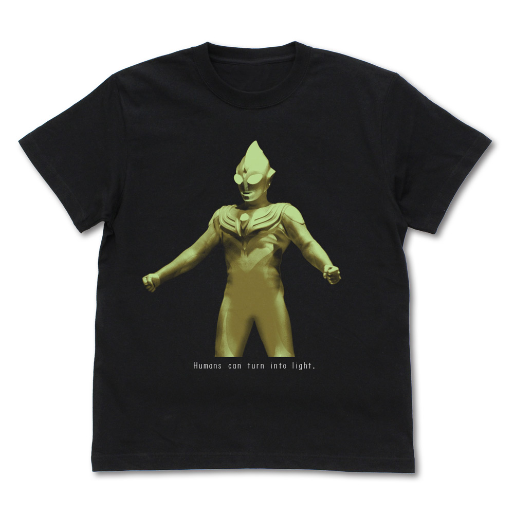 ウルトラマンティガ_XLサイズ_グリッターティガ 蓄光Tシャツ/BLACK