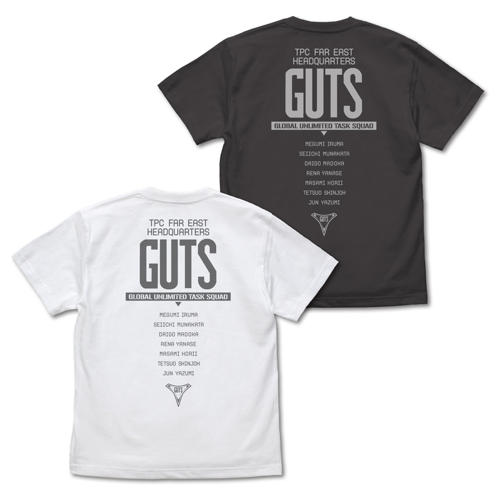 ウルトラマンティガ_Lサイズ_GUTSロゴ Tシャツ/WHITE