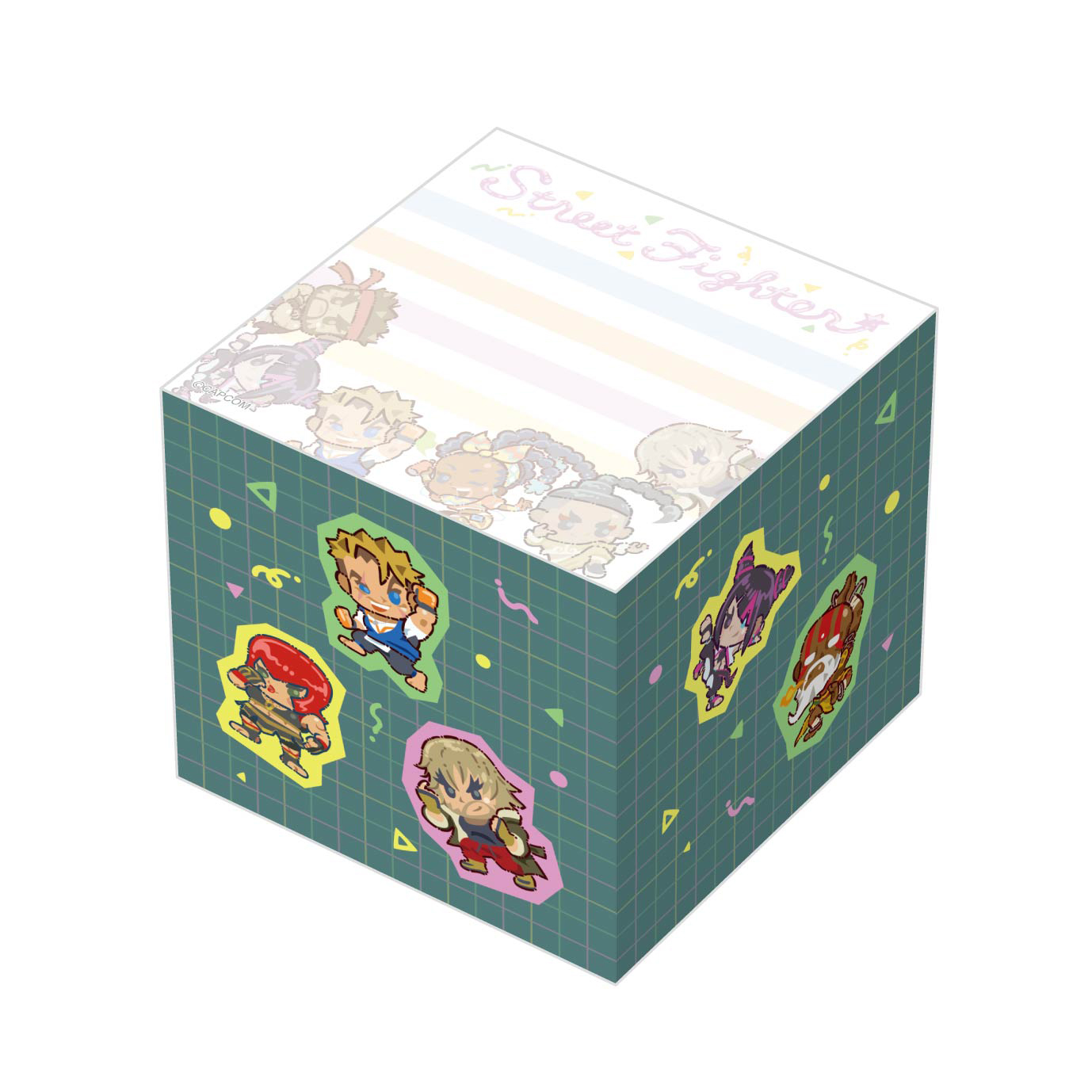 ストリートファイター6_ブロックメモ デフォルメスタイル