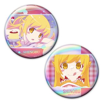忍野忍 缶バッジセット 物語>シリーズ_ホログラム缶バッジ2個セット 忍野忍 | 物語シリーズ