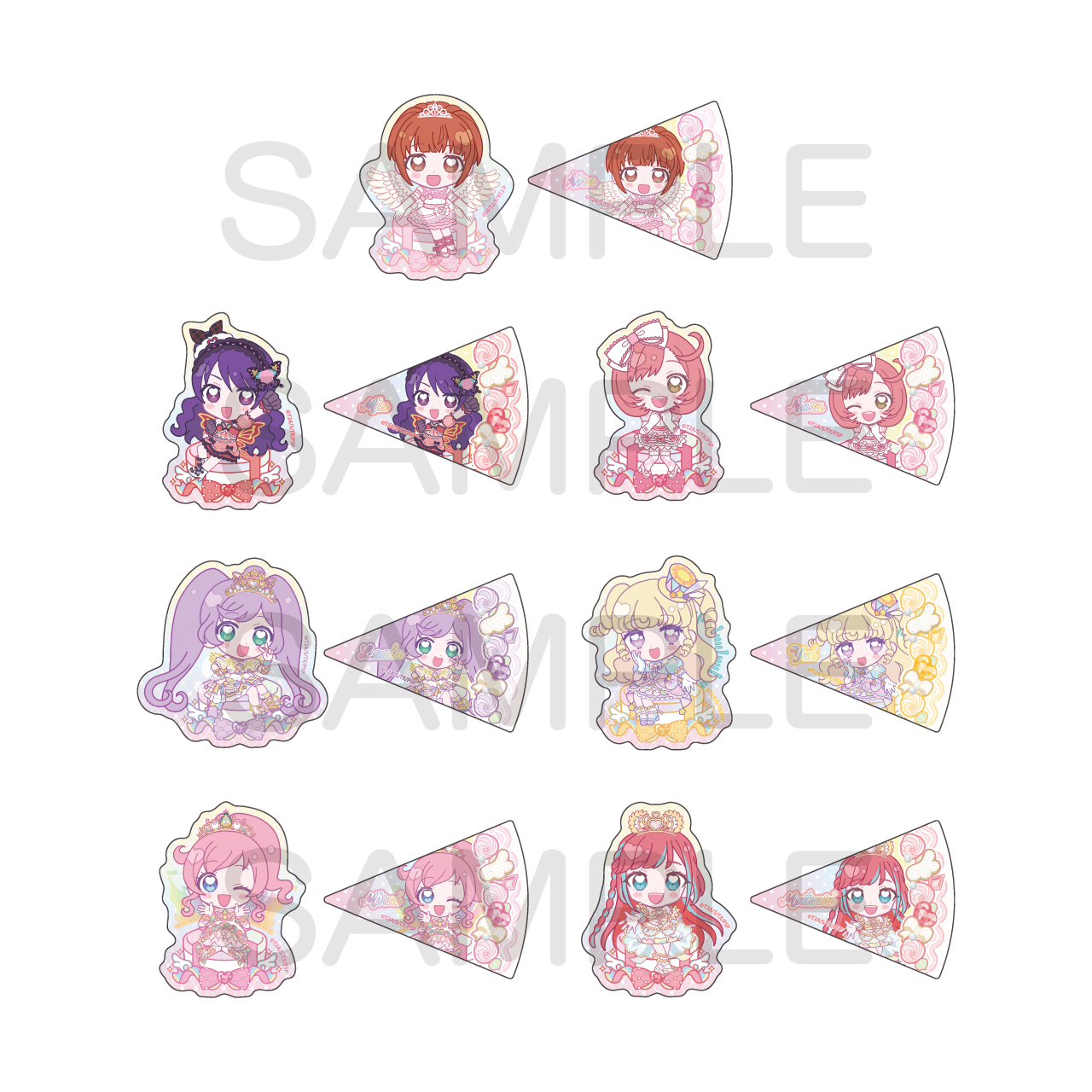 プリティーシリーズ_きゃらっぴん トレーディングステッカー　【コンプリートBOX／14パック入り】