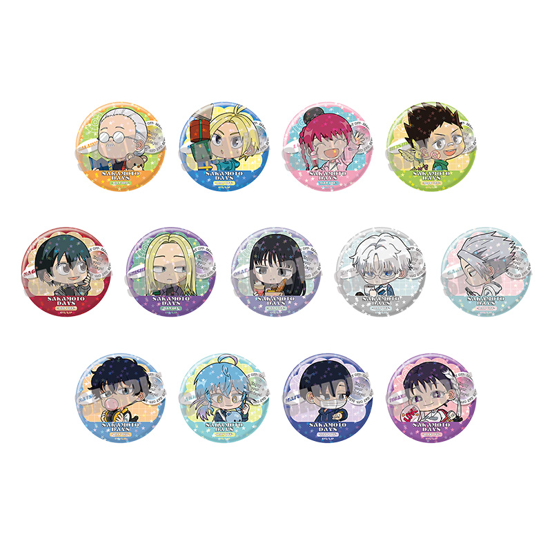 SAKAMOTO DAYS_トレーディングホログラム缶バッジ DAY OFF ver.　【BOX／13個入り】