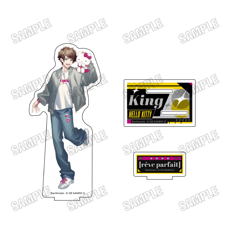 DYNAMIC CHORD×サンリオキャラクターズ_BIGアクリルスタンド1 King×ハローキティ