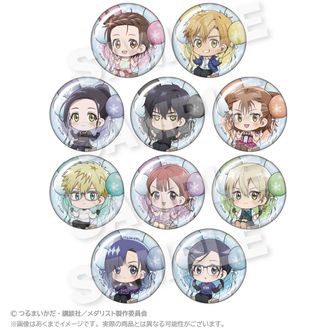 メダリスト展 狼嵜光 缶バッジ 9個セット メダリスト メダリスト展 原作展示 限定 グリッター缶バッジ 狼嵜 光