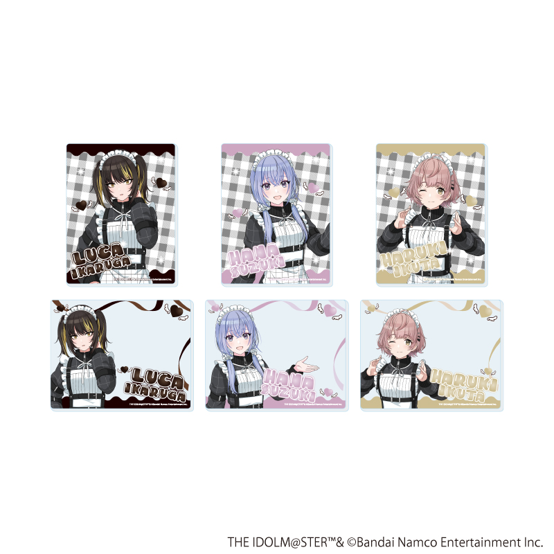 アイドルマスター シャイニーカラーズ_アクリルカード08/黒色天使ver. コンプリートセット(全6種)(描き下ろしイラスト)【コンプリートセット／6個入り】