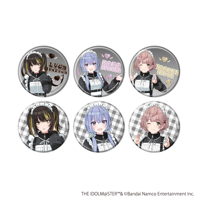 アイドルマスター シャイニーカラーズ_缶バッジ10/黒色天使ver. コンプリートセット(全6種)(描き下ろしイラスト)【コンプリートセット／6個入り】