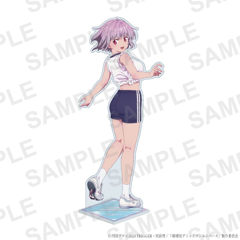未開封品 くじクリフ 新条アカネ アクリルスタンド グリッドマンユニバース グリッドマン』新条アカネくじ登場 超ミニスカ制服の描き下ろし