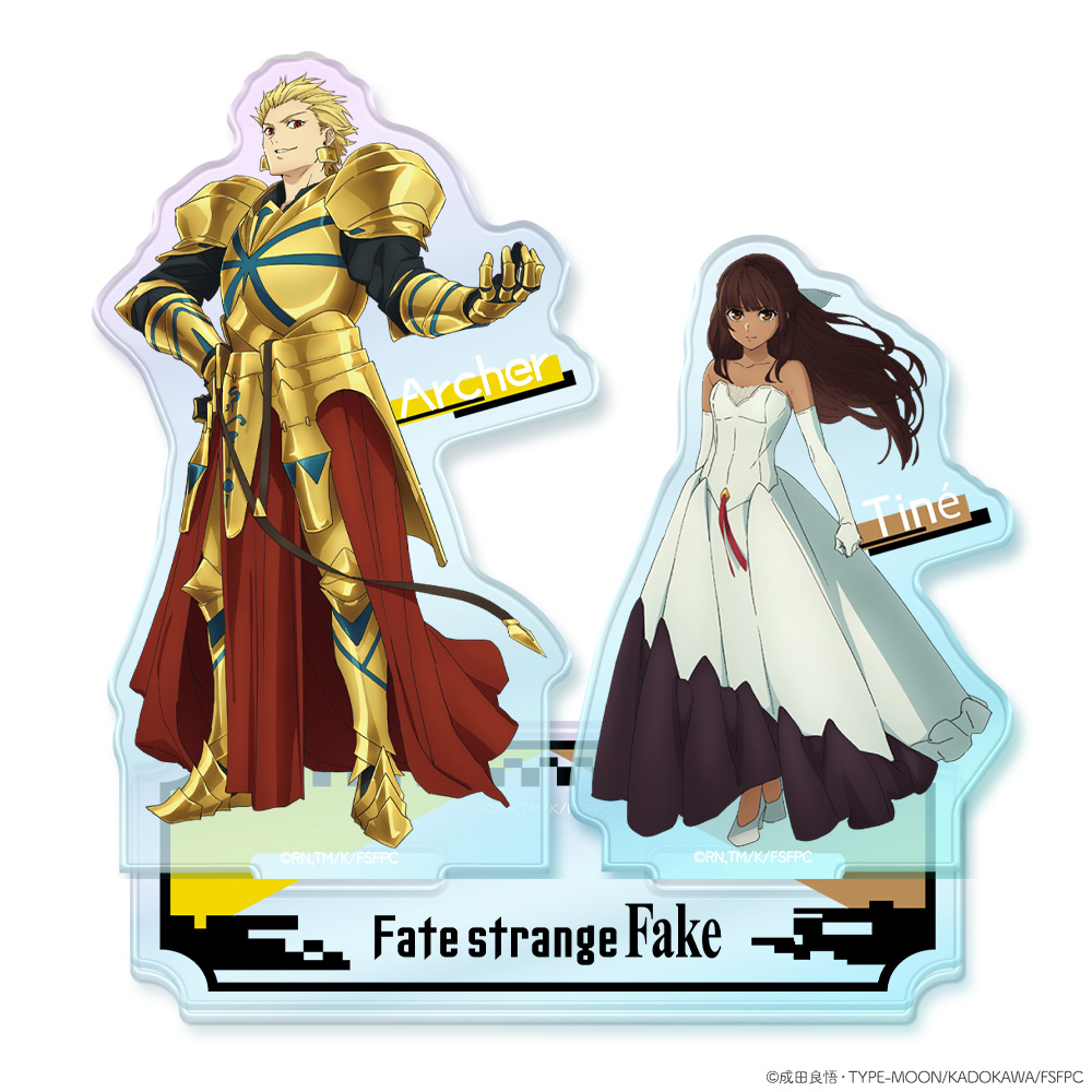Fate/strange Fake_オーロラアクリルニコスタンド　ティーネ＆アーチャー